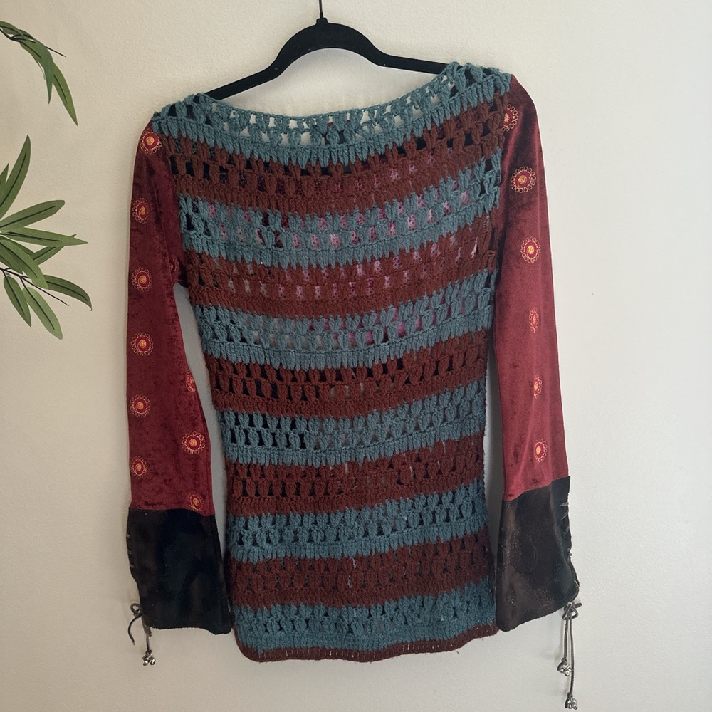 Custo Barcelona Pink Rose Long Sleeve Top - Picture 3 of 8